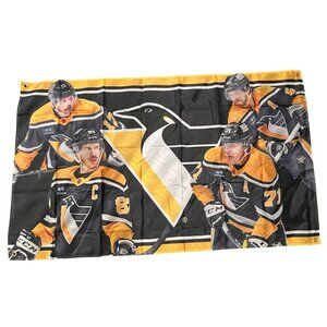 Pittsburgh Penguins Robo Logo Banner Flag Sidney Crosby Geno Malkin Letang Rust